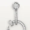 Boucles d’oreilles Juste Un Clou, doubles, pavées