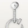 Boucles d’oreilles Juste Un Clou, doubles, pavées