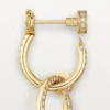 Boucles d’oreilles Juste Un Clou, doubles, pavées