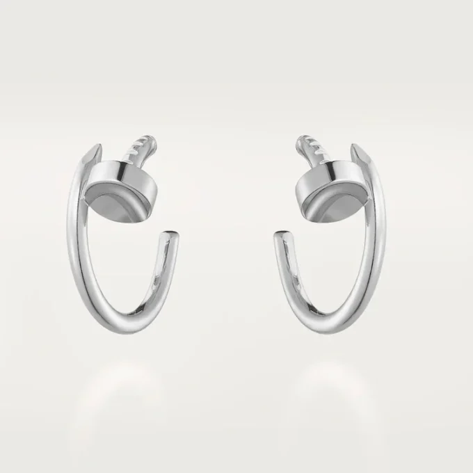 Boucles d&rsquo;oreilles Juste Un Clou – Or blanc – Cartier
