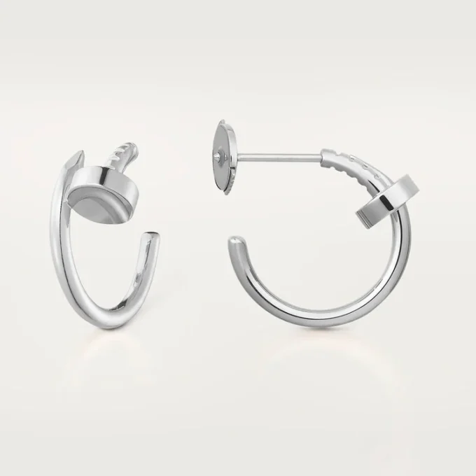 Boucles d&rsquo;oreilles Juste Un Clou – Or blanc – Cartier