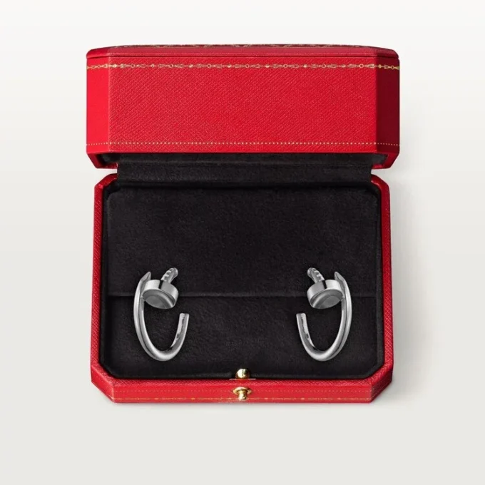 Boucles d&rsquo;oreilles Juste Un Clou – Or blanc – Cartier