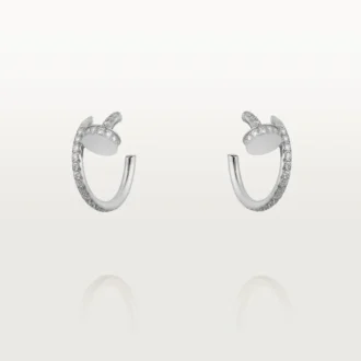 Boucles d&rsquo;oreilles Juste Un Clou – Or blanc, diamants – Cartier