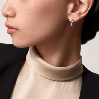 Boucles d&rsquo;oreilles Juste Un Clou – Or blanc, diamants – Cartier