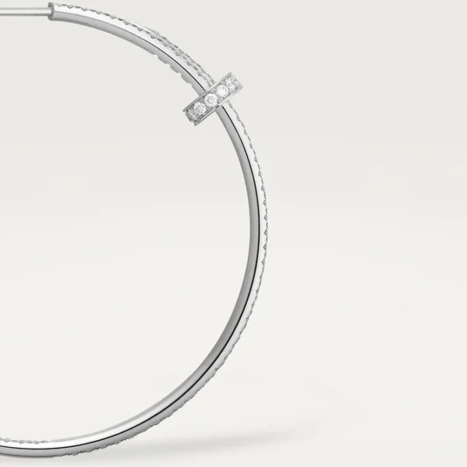 Boucles d&rsquo;oreilles Juste Un Clou – Or blanc, diamants – Cartier