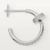 Boucles d&rsquo;oreilles Juste Un Clou – Or blanc, diamants – Cartier