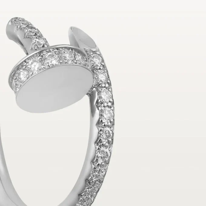 Boucles d&rsquo;oreilles Juste Un Clou – Or blanc, diamants – Cartier