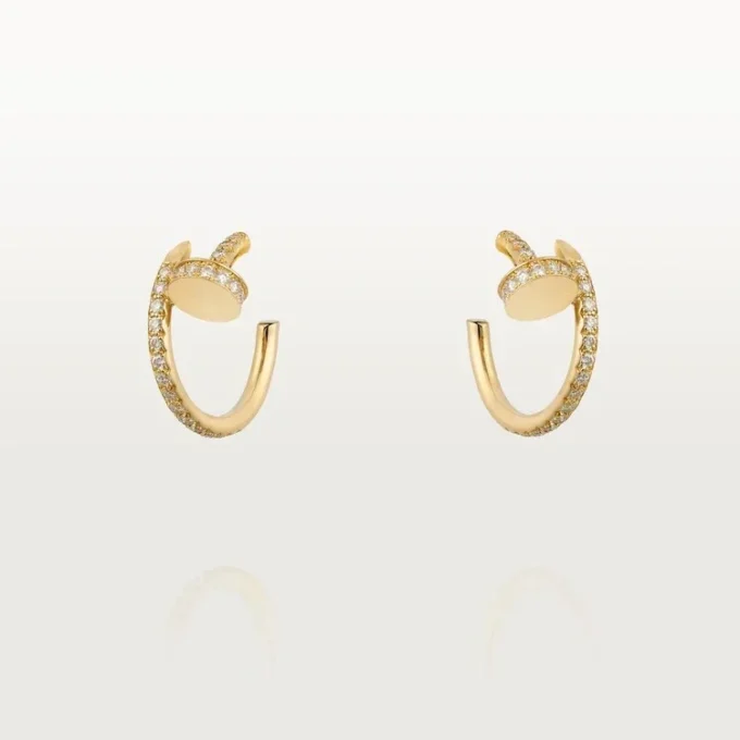 Boucles d&rsquo;oreilles Juste Un Clou – Or jaune, diamants – Cartier