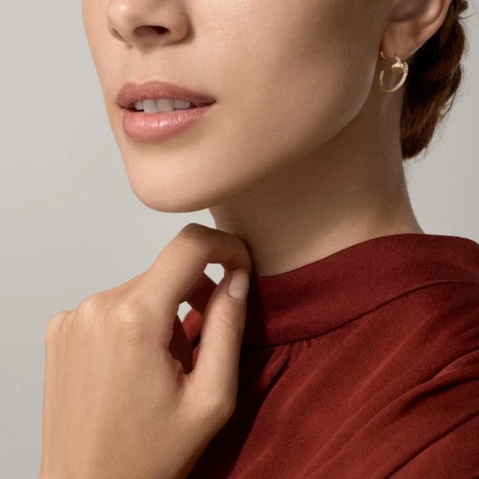 Boucles d&rsquo;oreilles Juste Un Clou – Or jaune, diamants – Cartier