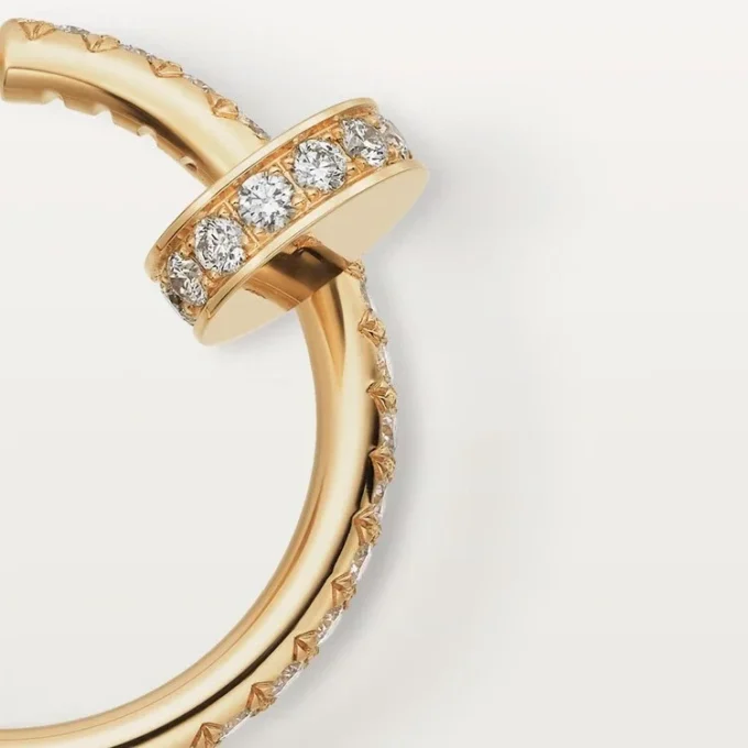 Boucles d&rsquo;oreilles Juste Un Clou – Or jaune, diamants – Cartier