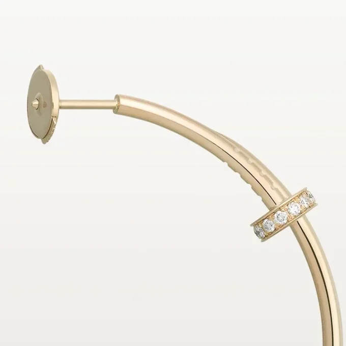Boucles d&rsquo;oreilles Juste Un Clou – Or jaune, diamants – Cartier