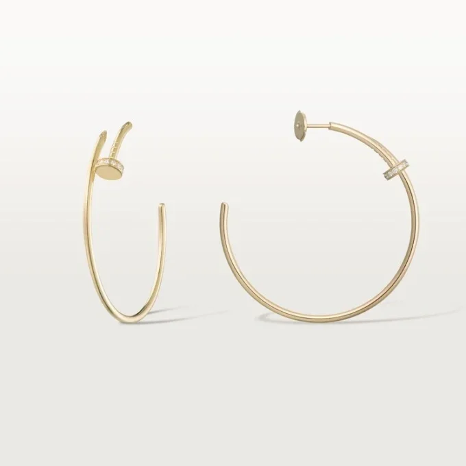 Boucles d&rsquo;oreilles Juste Un Clou – Or jaune, diamants – Cartier
