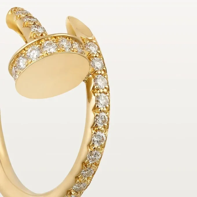 Boucles d&rsquo;oreilles Juste Un Clou – Or jaune, diamants – Cartier