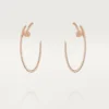 Boucles d&rsquo;oreilles Juste Un Clou – Or rose, diamants – Cartier