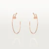 Boucles d&rsquo;oreilles Juste Un Clou – Or rose, diamants – Cartier