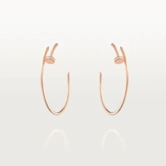 Boucles d&rsquo;oreilles Juste Un Clou – Or rose, diamants – Cartier