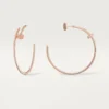 Boucles d&rsquo;oreilles Juste Un Clou – Or rose, diamants – Cartier