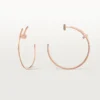 Boucles d&rsquo;oreilles Juste Un Clou – Or rose, diamants – Cartier