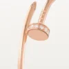 Boucles d&rsquo;oreilles Juste Un Clou – Or rose, diamants – Cartier