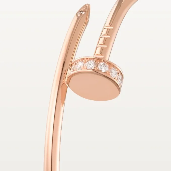 Boucles d&rsquo;oreilles Juste Un Clou – Or rose, diamants – Cartier