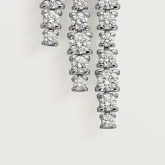 Boucles d&rsquo;oreilles Lignes Essentielles, diamants taille brillant