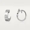 Boucles d&rsquo;oreilles Love, 2 diamants – Or blanc, Diamants – Cartier