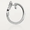 Boucles d&rsquo;oreilles Love, 2 diamants – Or blanc, Diamants – Cartier