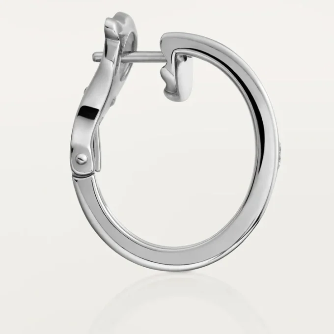 Boucles d&rsquo;oreilles Love, 2 diamants – Or blanc, Diamants – Cartier