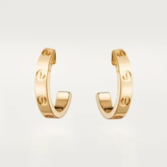 Boucles d&rsquo;oreilles Love Hoop – Or jaune, petit modèle | Cartier US