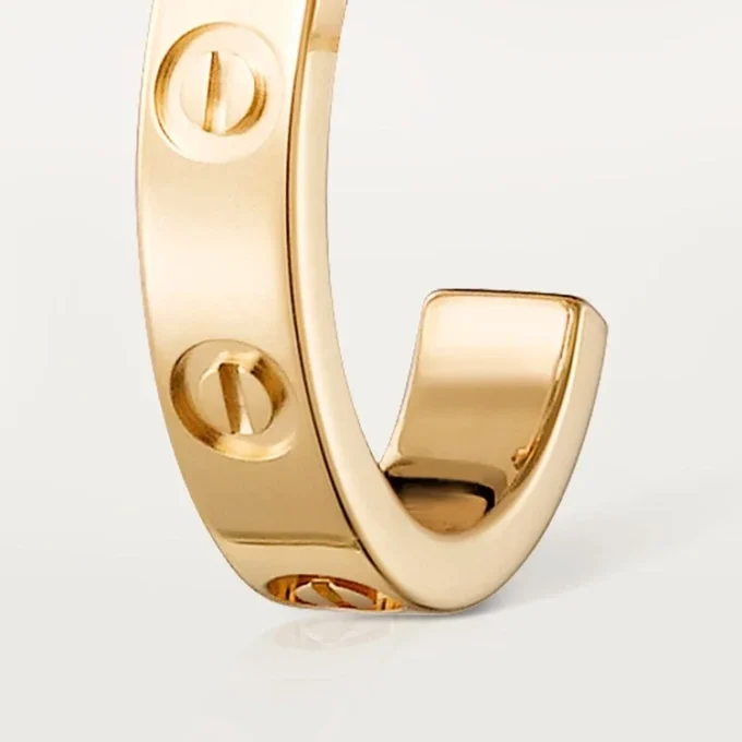 Boucles d&rsquo;oreilles Love Hoop – Or jaune, petit modèle | Cartier US