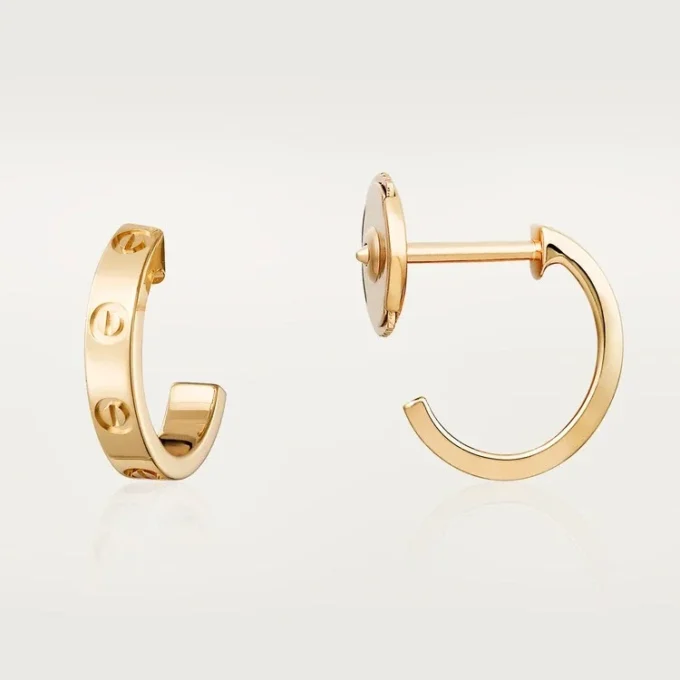 Boucles d&rsquo;oreilles Love Hoop – Or jaune, petit modèle | Cartier US