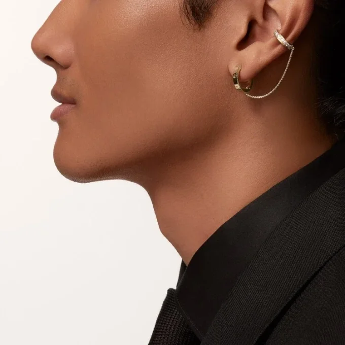 Boucles d&rsquo;oreilles Love, multi-port, demi-sertissage