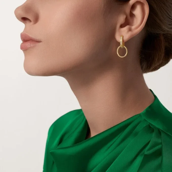 Boucles d&rsquo;oreilles Love, multi-port, demi-sertissage