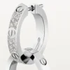 Boucles d&rsquo;oreilles Love, multi-port, demi-sertissage