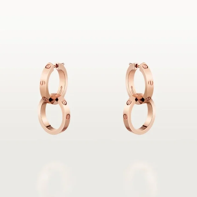 Boucles d&rsquo;oreilles Love, multi-positions