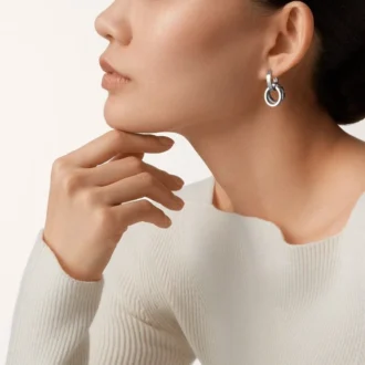 Boucles d&rsquo;oreilles Love, multi-positions