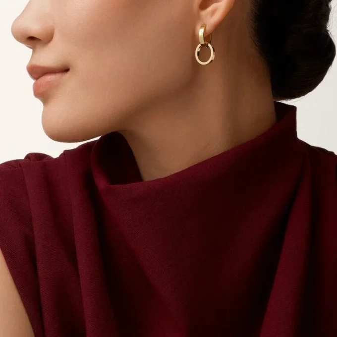 Boucles d&rsquo;oreilles Love, multi-positions