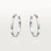 Boucles d&rsquo;oreilles Love – Or blanc – Cartier