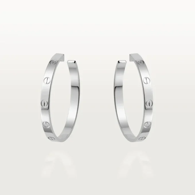 Boucles d&rsquo;oreilles Love – Or blanc – Cartier