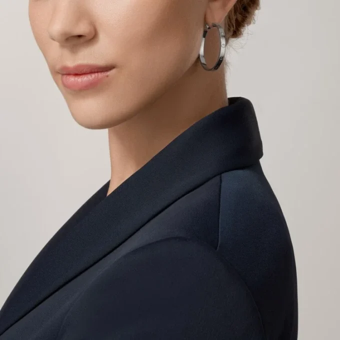 Boucles d&rsquo;oreilles Love – Or blanc – Cartier