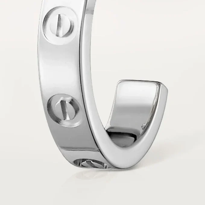 Boucles d&rsquo;oreilles Love – Or blanc – Cartier