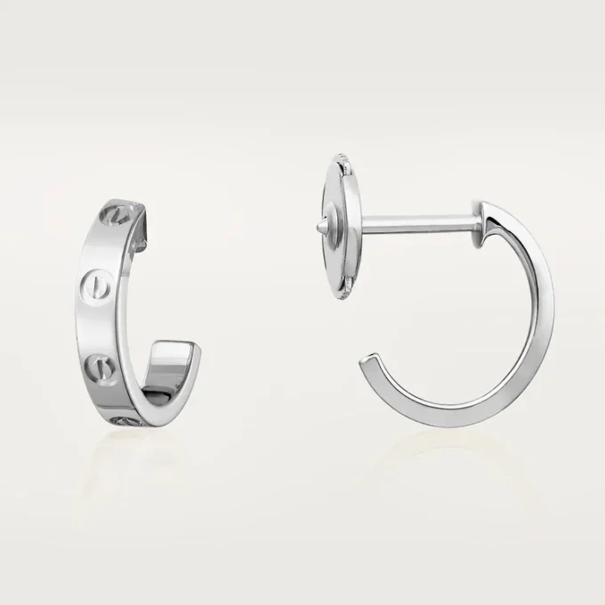 Boucles d&rsquo;oreilles Love – Or blanc – Cartier