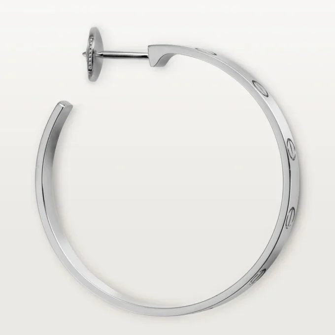 Boucles d&rsquo;oreilles Love – Or blanc – Cartier