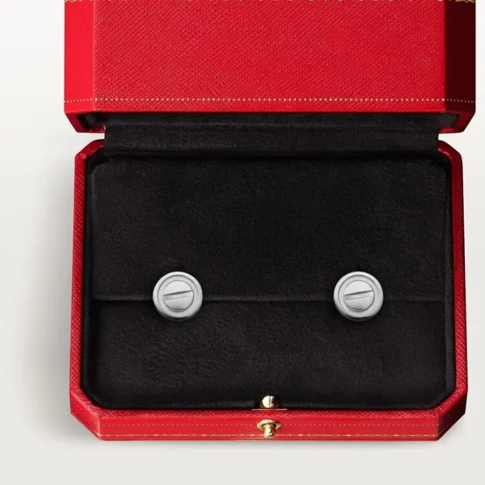Boucles d&rsquo;oreilles Love – Or blanc – Cartier