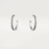 Boucles d&rsquo;oreilles Love – Or blanc, diamant – Cartier