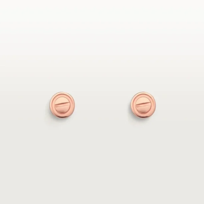 Boucles d&rsquo;oreilles Love – Or rose – Cartier