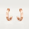 Boucles d&rsquo;oreilles Love – Or rose – Cartier