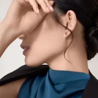 Boucles d&rsquo;oreilles Love – Or rose – Cartier