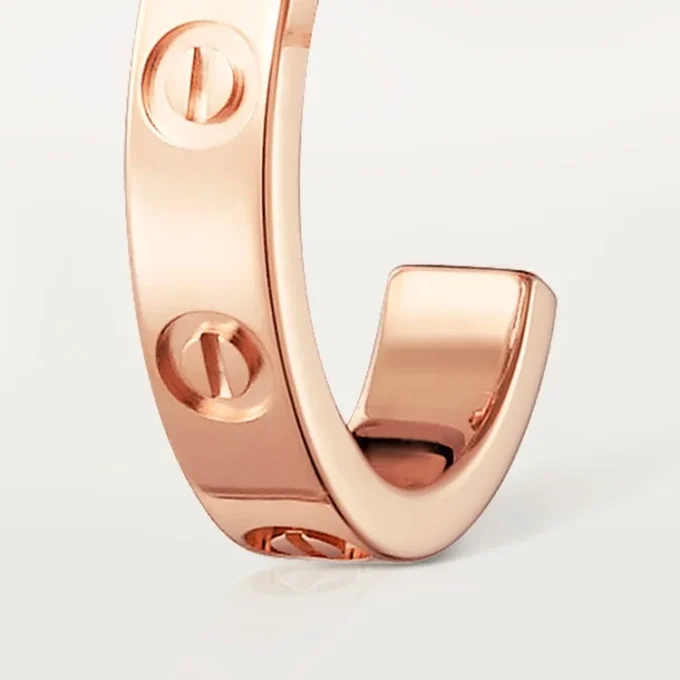 Boucles d&rsquo;oreilles Love – Or rose – Cartier
