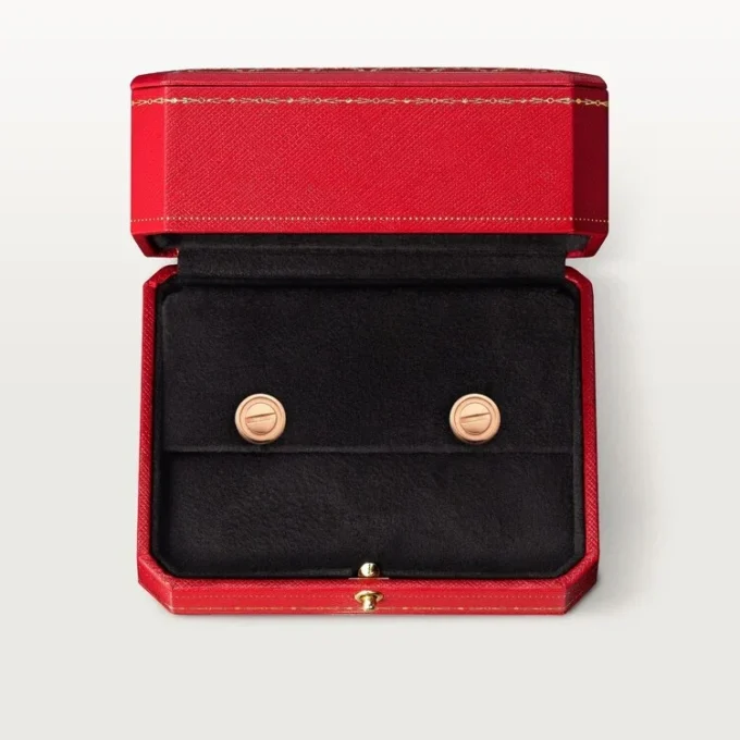 Boucles d&rsquo;oreilles Love – Or rose – Cartier